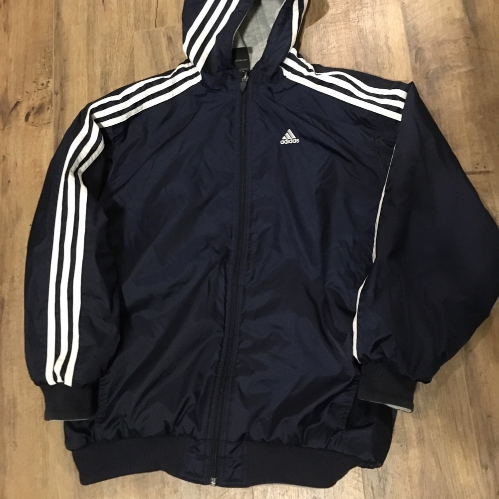 Adidas Large Navy Full zipper Jacket